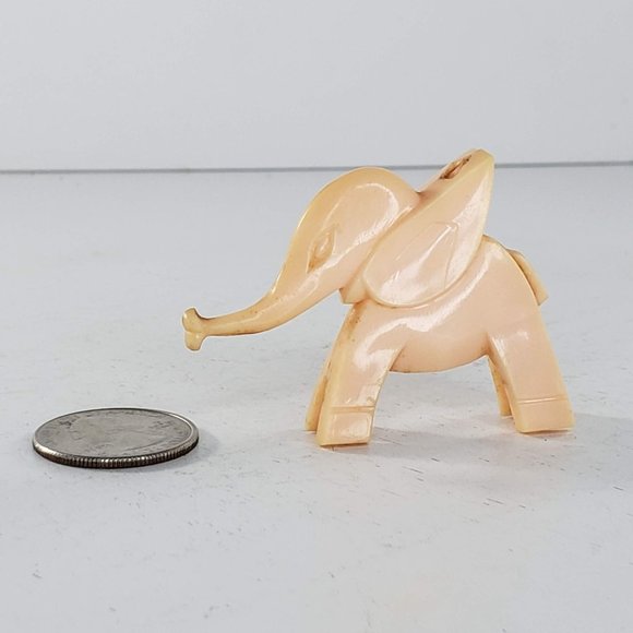 Nosco Don Manning Art Deco Elephant Light Pink Bakelite Stylized - Picture 6 of 6